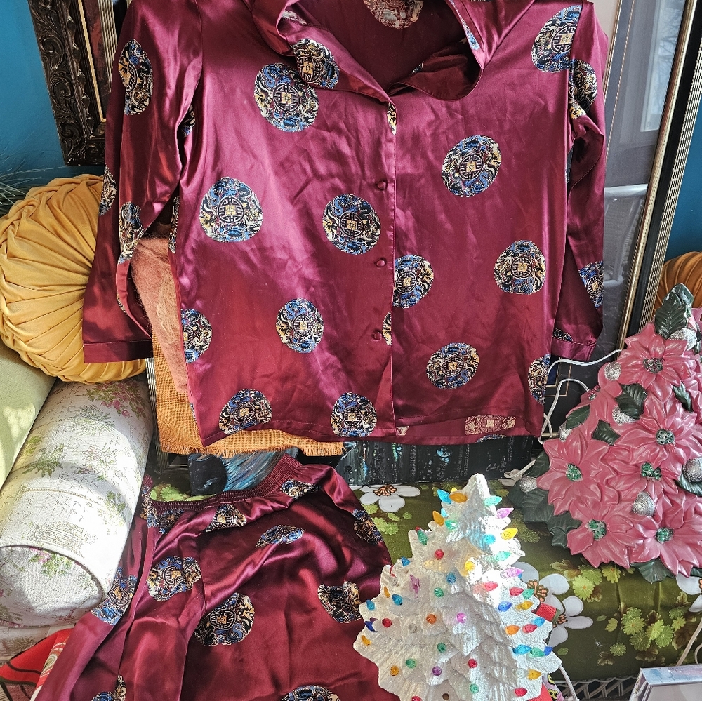 Vintage Silk Pajamas